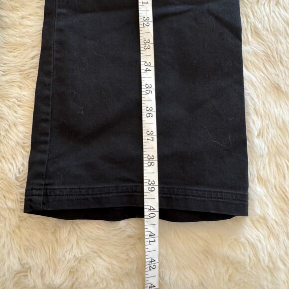 BCBGMAXAZRIA Black Mid Rise Straight Leg Pants 2 - Picture 6 of 9